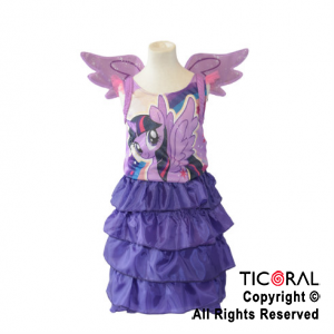 DISFRAZ PONY TWILIGHT SPARKLE (VIOLETA)  TALLE 0 X 1